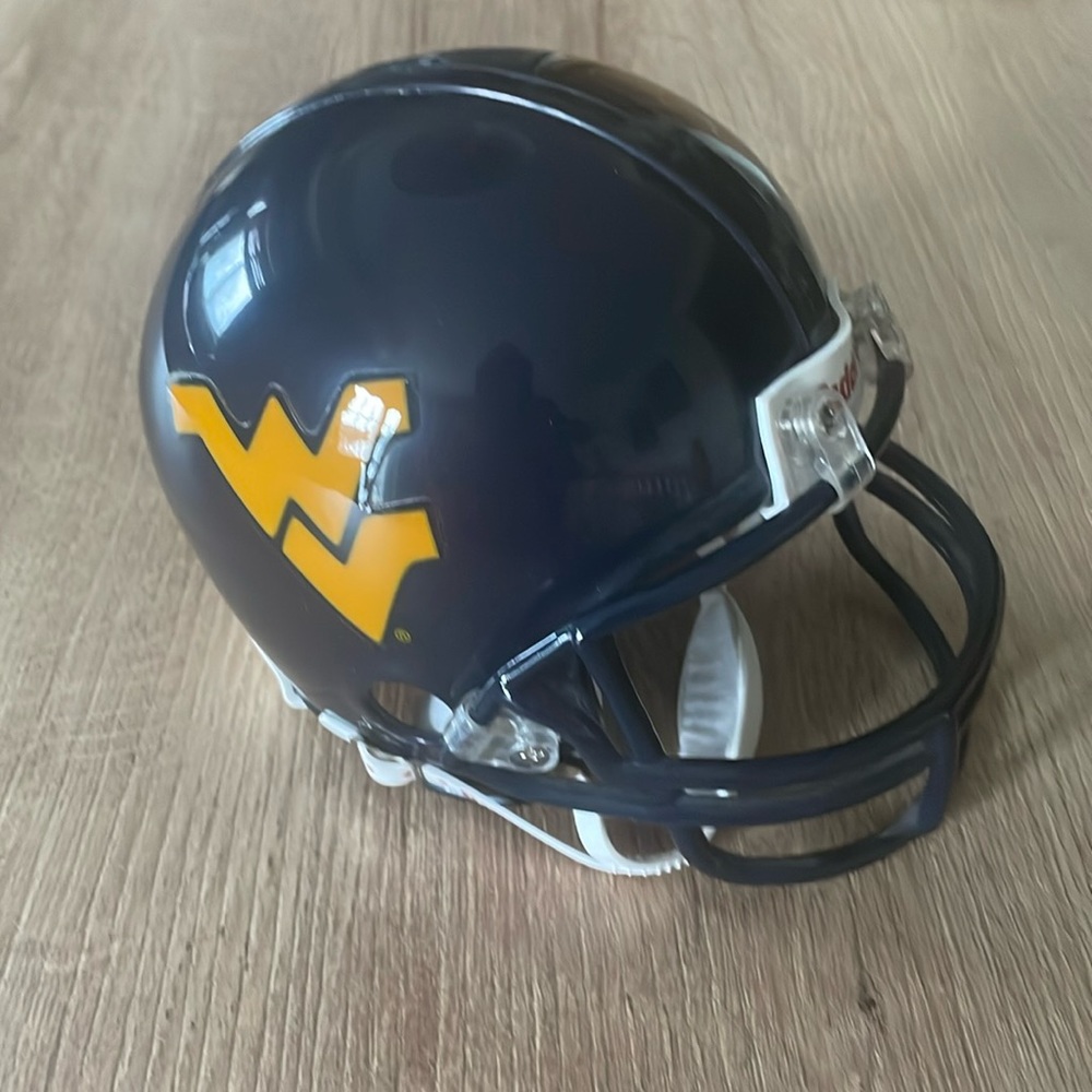 WEST VIRGINIA MOUNTAINEERS MINI FOOTBALL HELMET